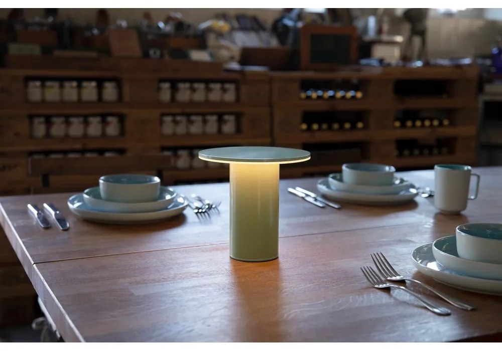 Lampada da tavolo a LED dimmerabile verde (altezza 18 cm) Fungo - Remember