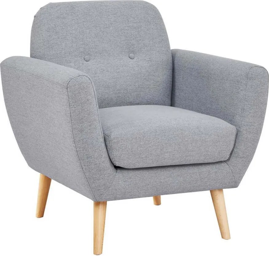 HANSEL - poltrona stile scandinavo in tessuto