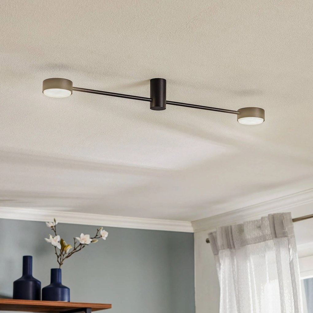 Nowodvorski Lighting Plafoniera Orbit II, nera, 2 luci