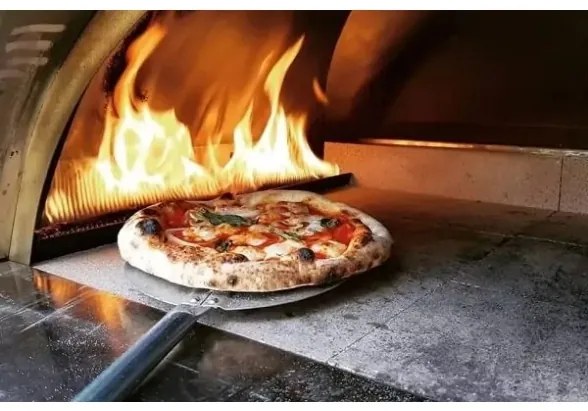 Forno A Gas Per Pizze GPL Metano In Acciaio 60x80 Cm Family Clementi