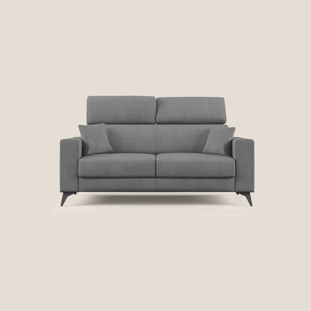 Pegaso divano letto con poggiatesta reclinabili e rivestimento T02 grigio
