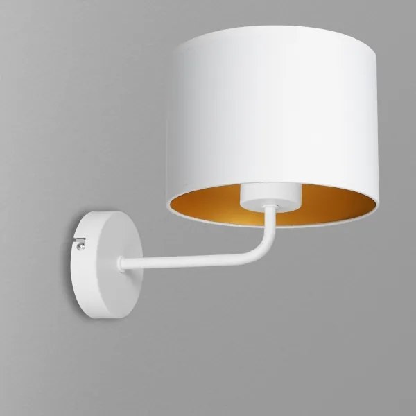 Lampada da parete ARDEN 1xE27/60W/230V bianco/oro