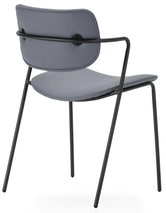 Set di sedie da pranzo grigio scuro 2 pz Maika - Marckeric