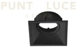 Fat faretto nero da incasso ip20 d.9,2cm attacco gu10