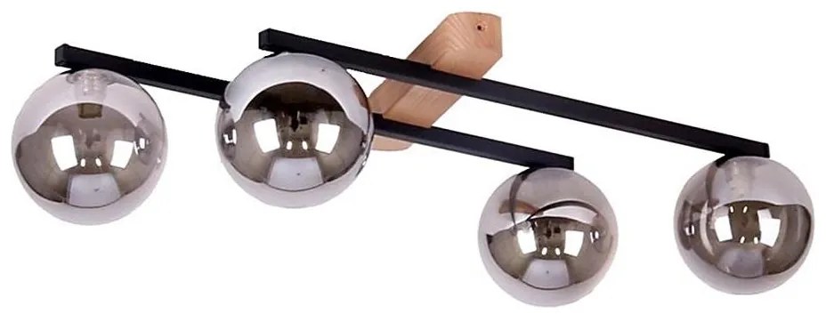 Lampadario a plafone BOIS 4xG9/8W/230V