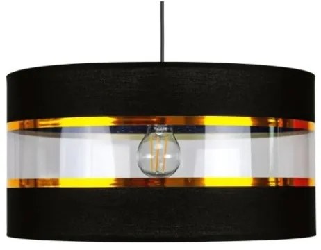 Lampadario a sospensione con filo LIND 1xE27/60W/230V nero