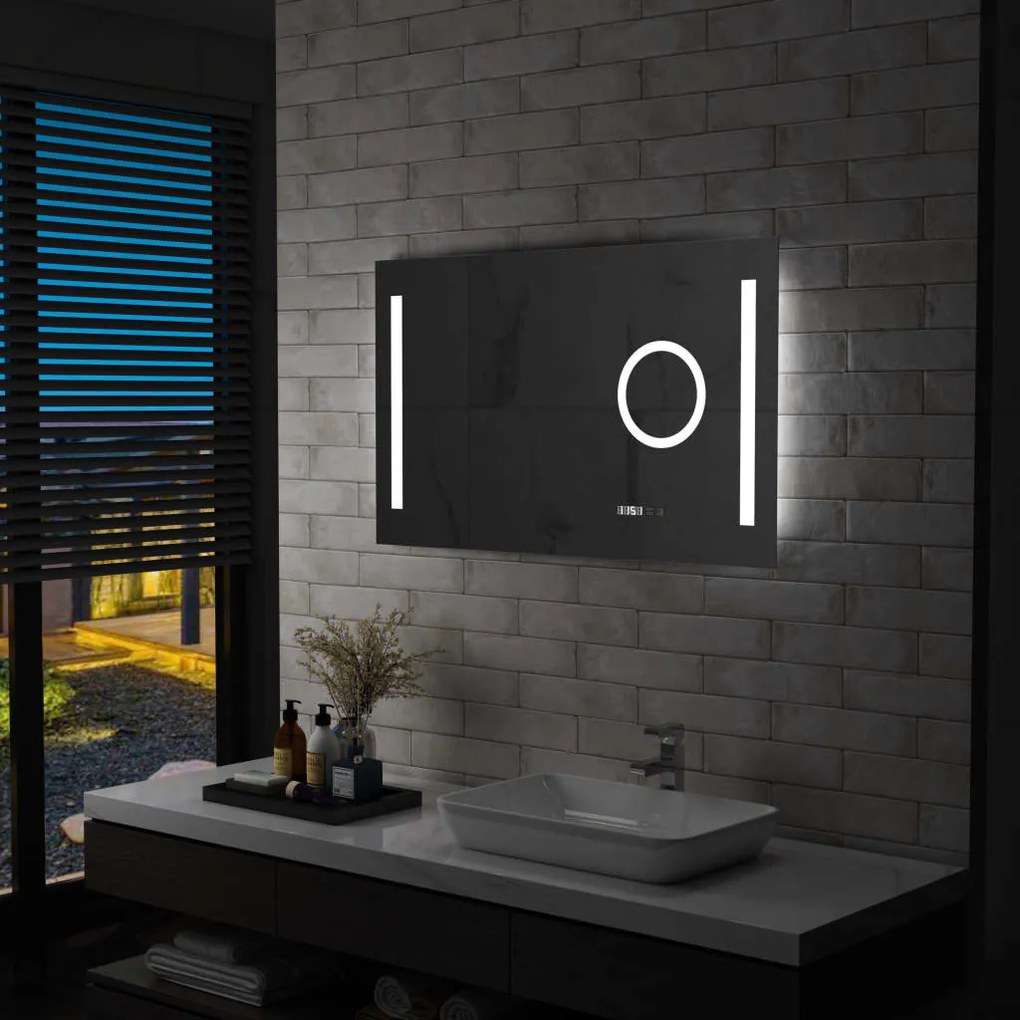 Specchio Led Da Bagno Con Sensore Tattile 100x60 Cm /