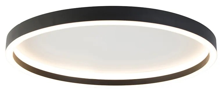 Plafoniera di design nera con LED incluso - Daniela