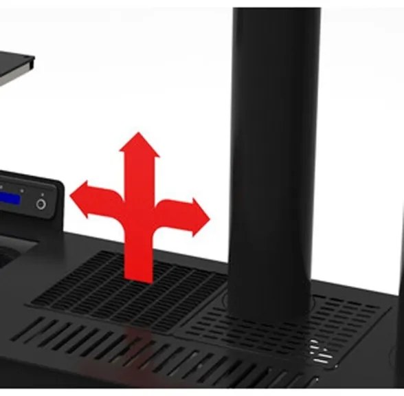 Stufa A Pellet Canalizzata Slim 12C Stereope Bianco C-Line