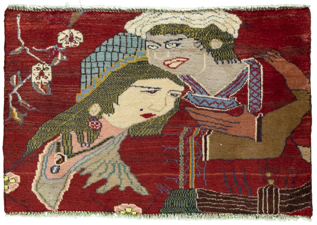 Shiraz Tappeto persiano 50 x 70 Rosso (Iran) Annodato A Mano