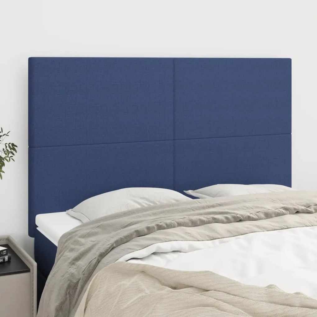 Testiere 4 Pz Blu 72x5x78/88 Cm İn Tessuto /