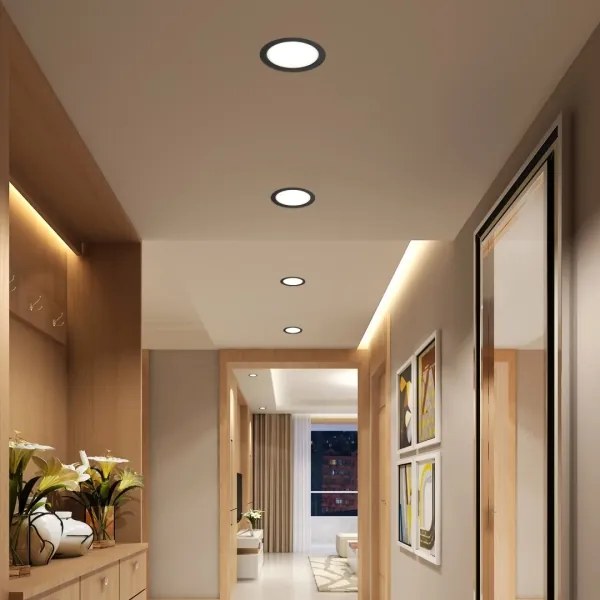 Immax NEO 07297L - Downlight LED dimmerabile DOWN LED/36W/230V Wi‑Fi Ø 23 cm, nero