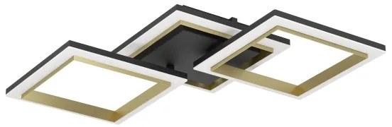Eglo 901222 - Plafoniera LED dimmerabile CALLIERA LED/20W/230V nero/oro