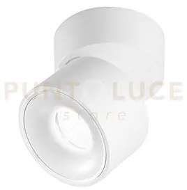 Faretto-applique in metallo verniciato bianco camera led 8w cct 300...