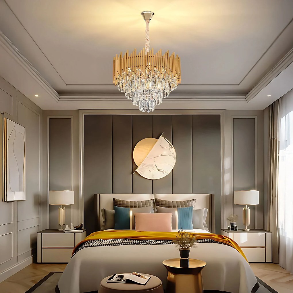 Lampada Cristal G062-CP 50CM GOLD