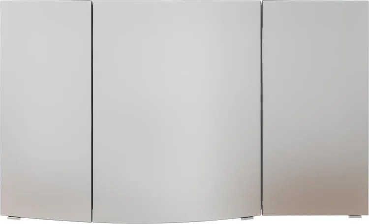 Specchio Contenitore Contea Con Illuminazione PELIPAL sinistro bianco lucido L 120 x H 70 x P 17 cm, completo di presa ed interuttore