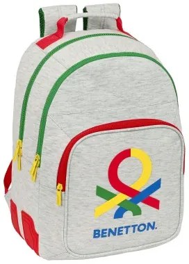 Zaino Scuola Benetton Pop Grigio (32 x 42 x 15 cm)