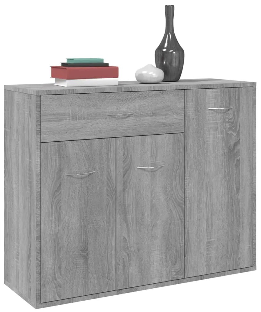 Credenza grigio sonoma 88x30x70 cm in legno ingegnerizzato