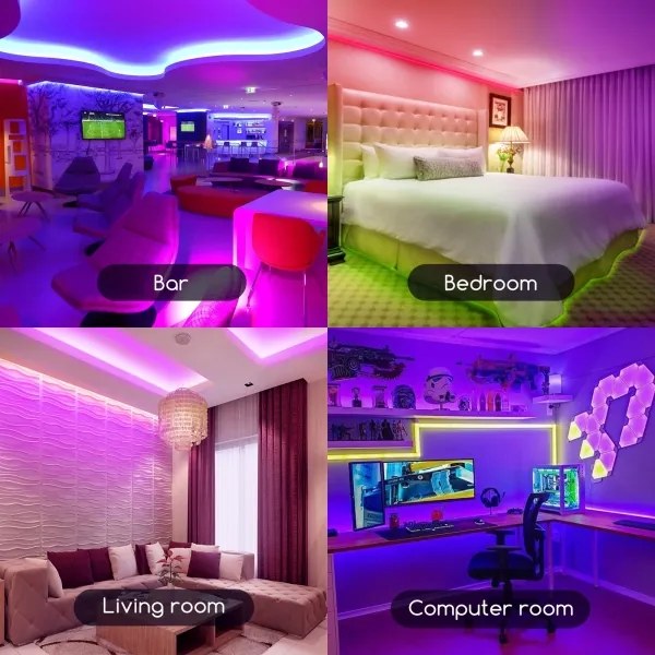 Aigostar - Striscia LED RGB Dimmerabile 3m LED/24W/12/230V IP65 + TC