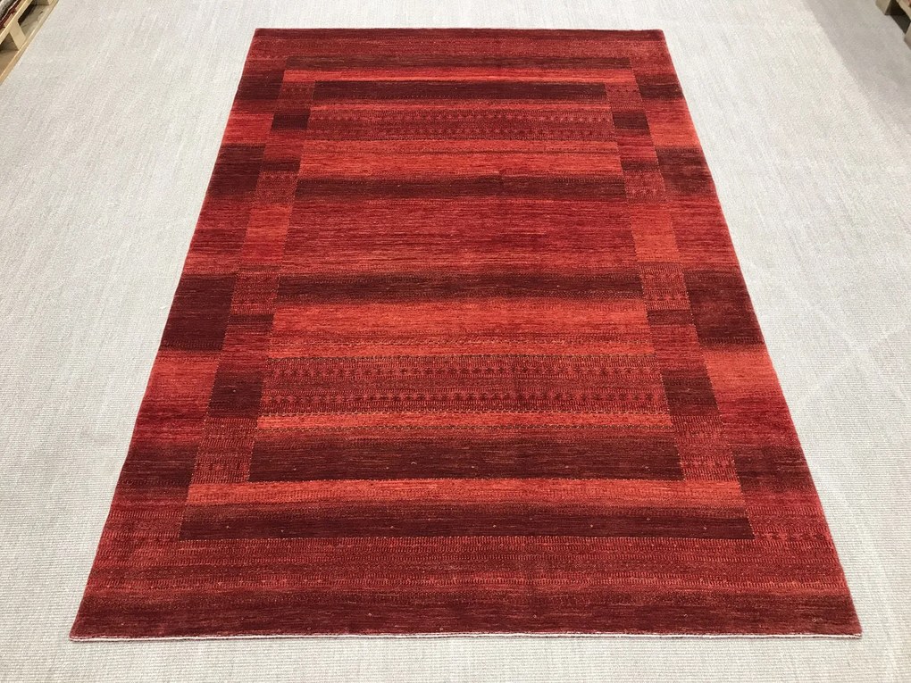 Loribaft Tappeto persiano 200 x 300 Rosso (Iran) Annodato A Mano