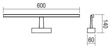 Redo 01-1672 - Illuminazione a LED per specchio da bagno NEPTUNE LED/12W/230V IP44