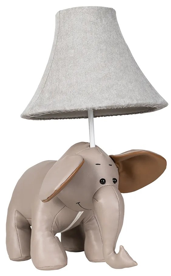 Lampada da tavolo per bambini elefante grigio - Bobby