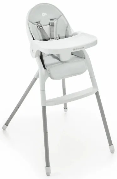 KINDERKRAFT - Sedia da pranzo per bambini 2in1 DINNLY grigio