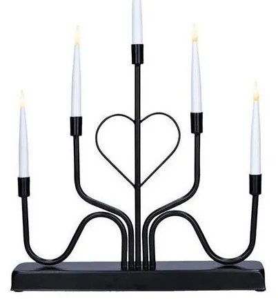 Solight 1V280 - Portacandela natalizio a LED 5xLED/2xAA bianco caldo