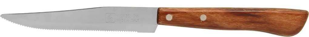 Coltello bistecca 11 cm acciaio inox con manico in legno