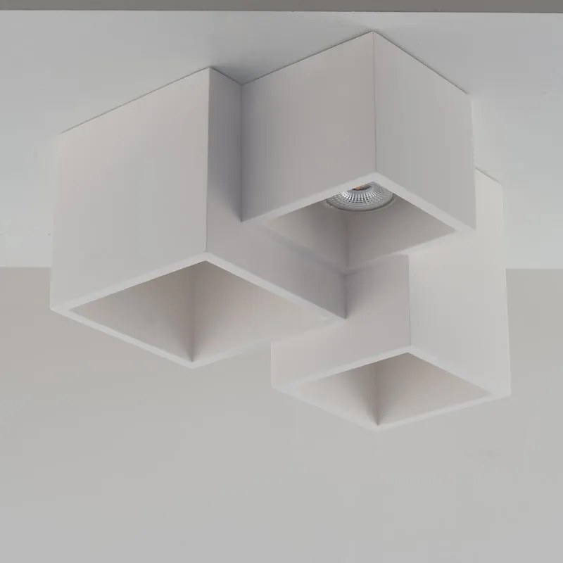 Plafoniera design Foster bianco IP20, 3XGU10 INSPIRE
