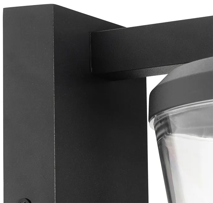 Applique da parete moderna nera IP44 - Joren