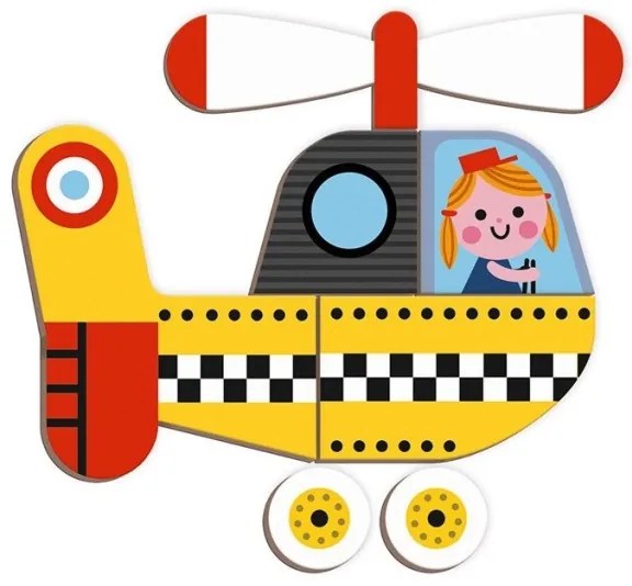 Janod - MAGNETIBOOK Gioco magnetico interattivo - Mezzi di trasporto