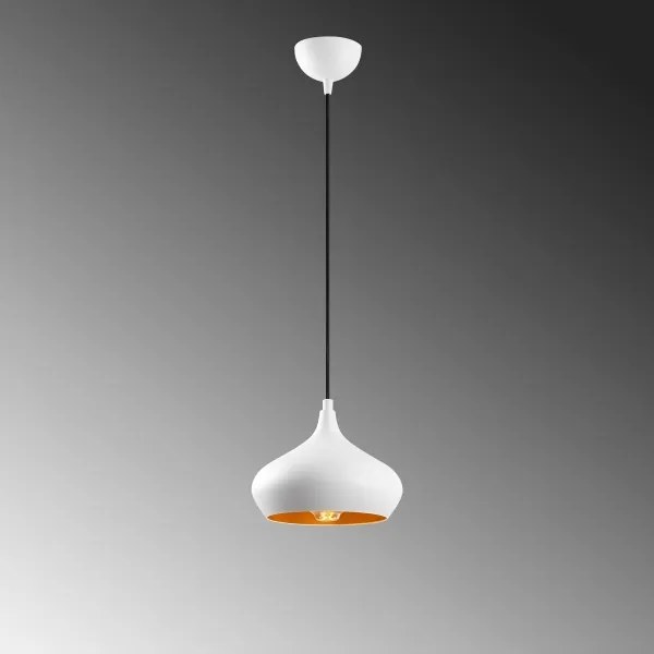 Lampada a sospensione con cavo DODO 1xE27/40W/230V bianco