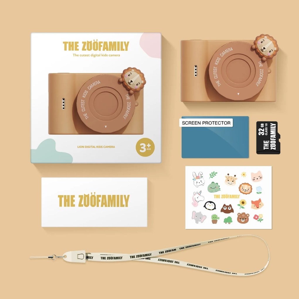 Macchina fotografica digitale per bambini Urban ZOO - leone
