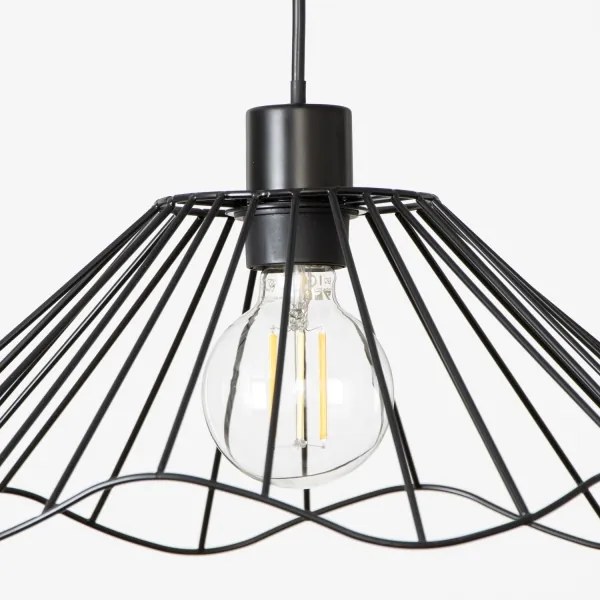 Brilagi - Lampadario LED a sospensione con cavo CERIA WIRE 1xE27/40W/230V Ø 40 cm nero