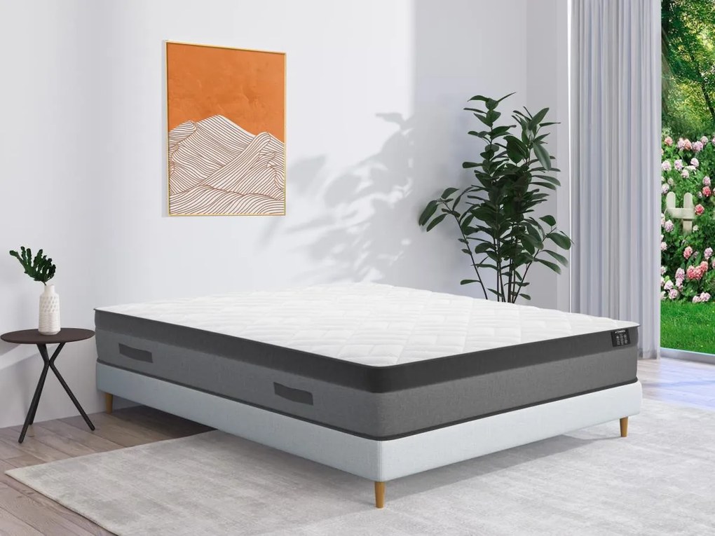 Materasso matrimoniale a molle insacchettate e memory foam 160 x 200 cm - ILLUSION di YSMÉE