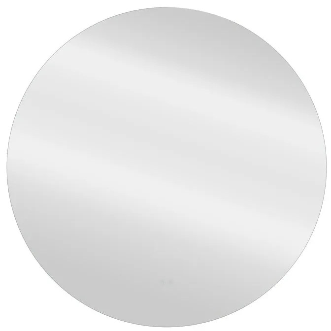 Specchio con illuminazione integrata bagno tondo SENSEA L 100 x H 100 x P 3 cm grigio / argento