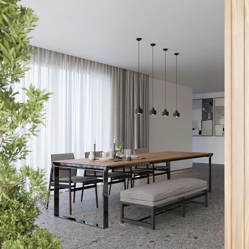 Lampada a sospensione nera ø 12 cm Alastro - Sollux