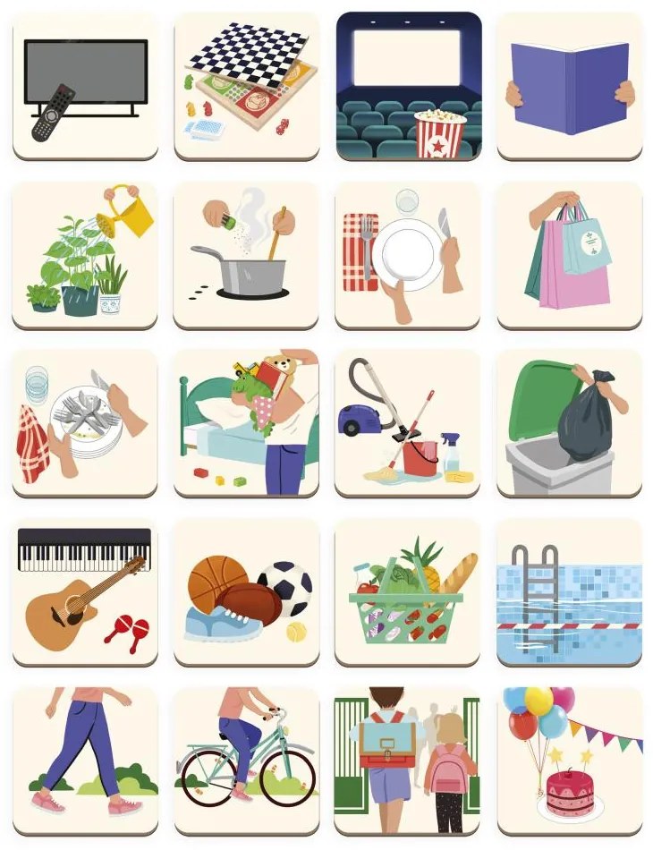 Planner familiare magnetico - 75 pz