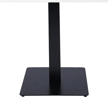 Tavolo ristorante bar quadrato 70x70 cm con piano laminato Bianco Frassino H 75