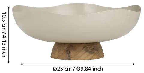 Eglo 427509 - Vassoio decorativo MONYWA diametro 25 cm beige
