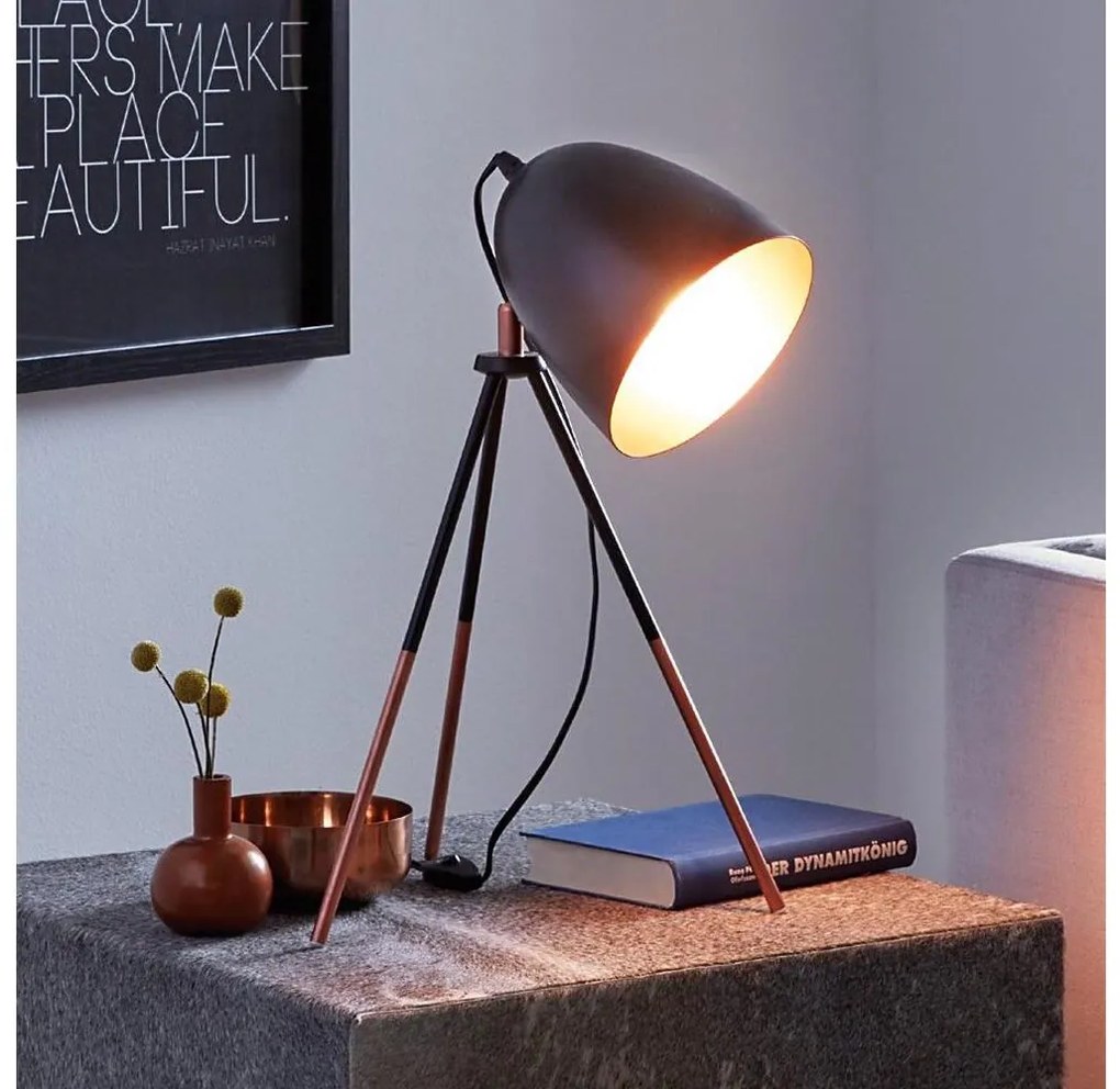 Eglo 49385 - Lampada da tavolo CHESTER 1xE27/60W/230V