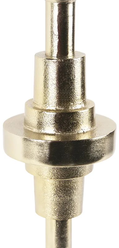 Lampada da tavolo Art Déco con paralume in velluto rosso 35 cm - Diverso