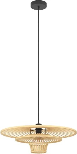 Eglo 44012 - Lampada a sospensione con cavo LYDNEY 1xE27/40W/230V bambù