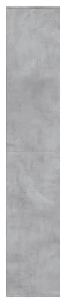 Scarpiera Grigio Cemento 54x34x183 cm in Truciolato