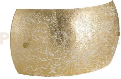 Applique a parete vanity oro 2 luci attacco e14 27x8x15cm in vetro ...