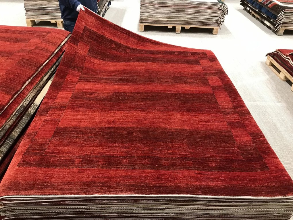 Loribaft Tappeto persiano 180 x 230 Rosso (Iran) Annodato A Mano