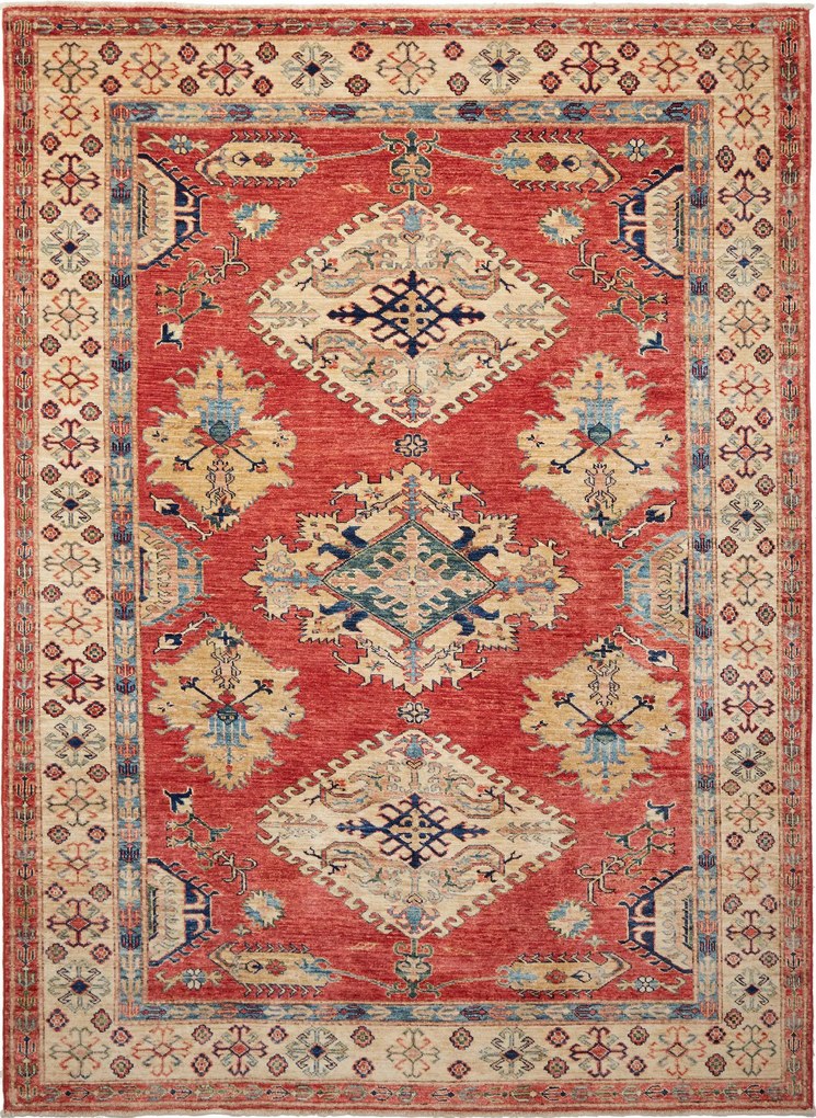 Kazak Tappeto orientale 170x240 Rosso (Pakistan) Annodato A Mano