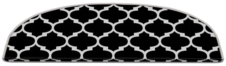 Gradini bianchi e neri in set da 16 pezzi 20x65 cm Madalyon - Vitaus