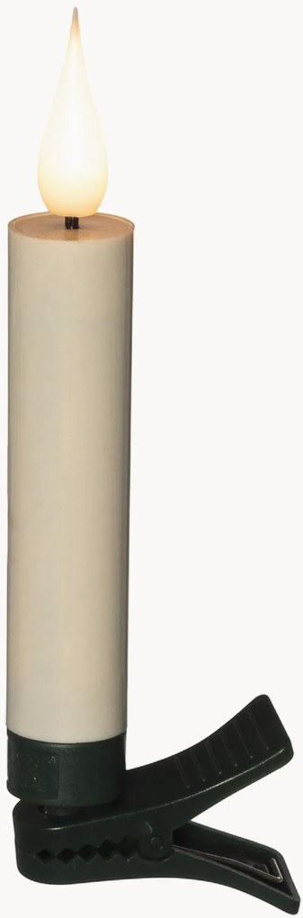 Candela a clip a LED con timer e telecomando Donna, bianco caldo